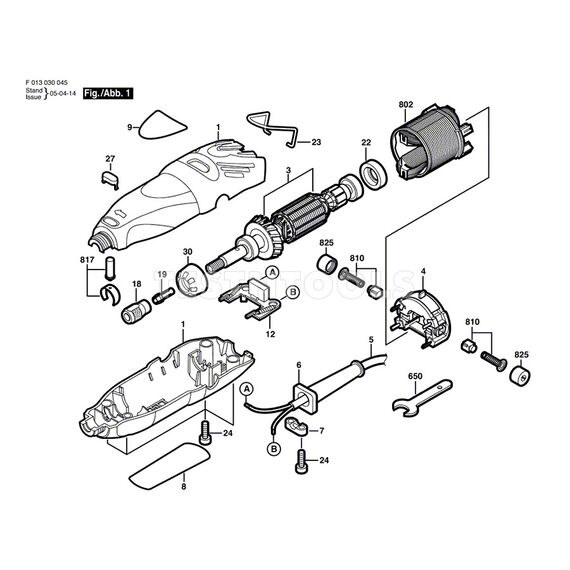 DREMEL 300 AND 3000 SPARE PART - FIELD COIL 2615298792