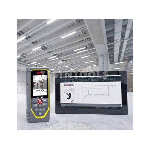 LEICA DISTO X6 LASER DISTANCE METER DUST/WATER/DROP PROOF IP65