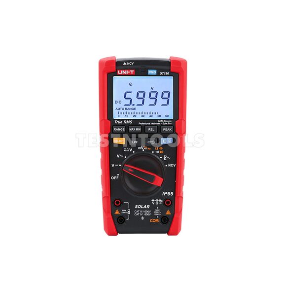 UNI-T TRUE RMS PROFESSIONAL MULTIMETER SOLAR PRO UT196