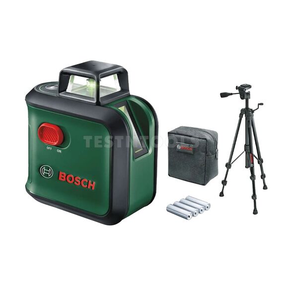 BOSCH CROSS LINE LASER ADVANCED LEVEL 360 SET 0603663B04, 2 BOSCH CROSS LINE LASER ADVANCED LEVEL 360 SET 0603663B04
