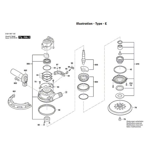 BOSCH GET75-150 SPARE PART - HOOK AND LOOP BACKING PAD 150MM MEDIUM 2608614075