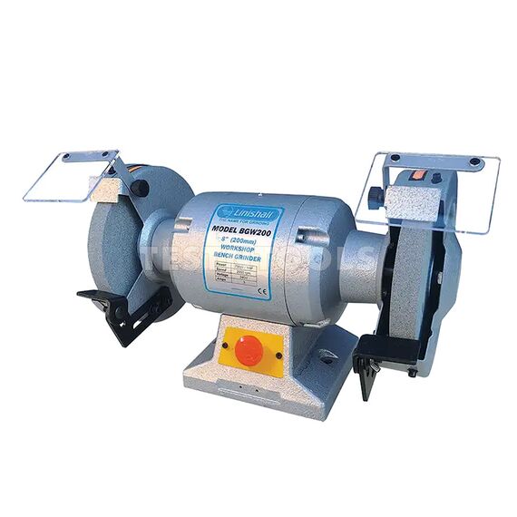 LINISHALL HEAVY DUTY WORKSHOP BENCH GRINDER 200MM (8") 1HP BGW200