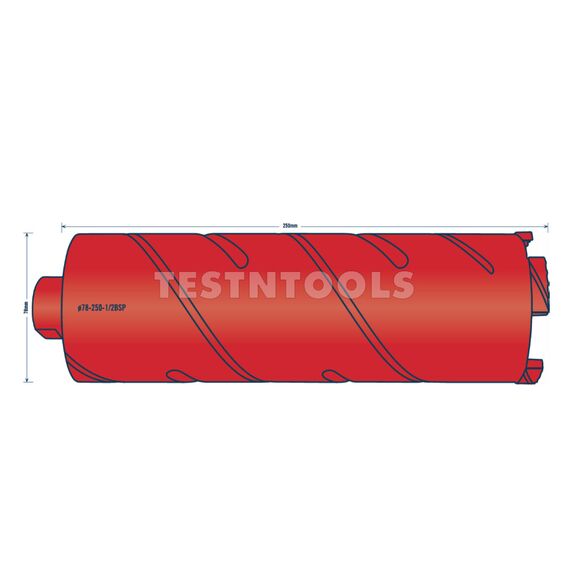 TUSK DIAMOND DRY CORE DRILL 250MM X 78MM DCB78