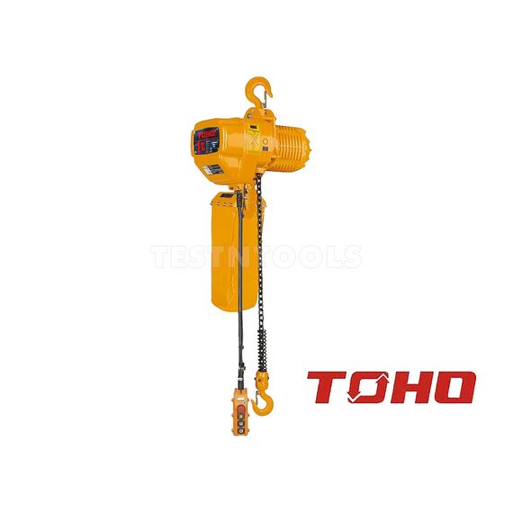 TOHO ELECTRIC CHAIN HOIST 3M 2 TON 3 PHASE 2 SPEED TECH3PH-0203