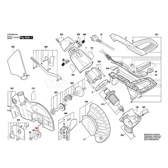 BOSCH PCM1800SD SPARE PART NUMBER 63 - LOCKING FLANGE