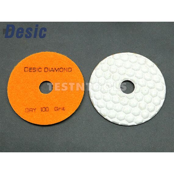 DESIC DIAMOND DRY POLISHING PAD 100MM 100 GRIT AAA GRADE