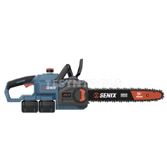 SENIX 18V 4.0AH CHAINSAW KIT WITH DUAL PORT CHARGER 400MM CSX2-M2-EU, 2 SENIX 18V 4.0AH CHAINSAW KIT WITH DUAL PORT CHARGER 400MM CSX2-M2-EU