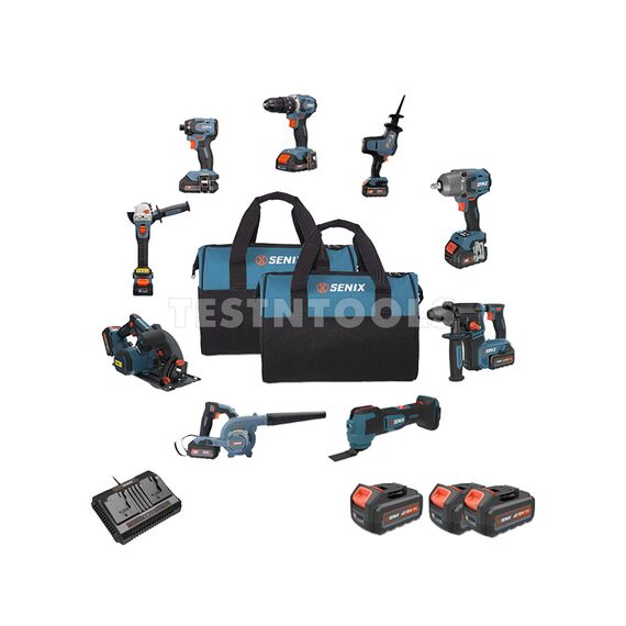 SENIX 18V 9PC BRUSHLESS COMBO KIT S2K9B2-01
