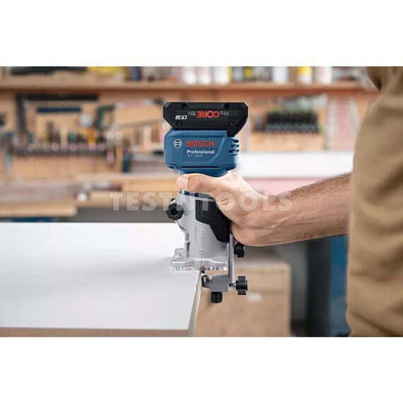 BOSCH 18V BRUSHLESS LAMINATE TRIMMER GLF18V-8, 3 BOSCH 18V BRUSHLESS LAMINATE TRIMMER GLF18V-8