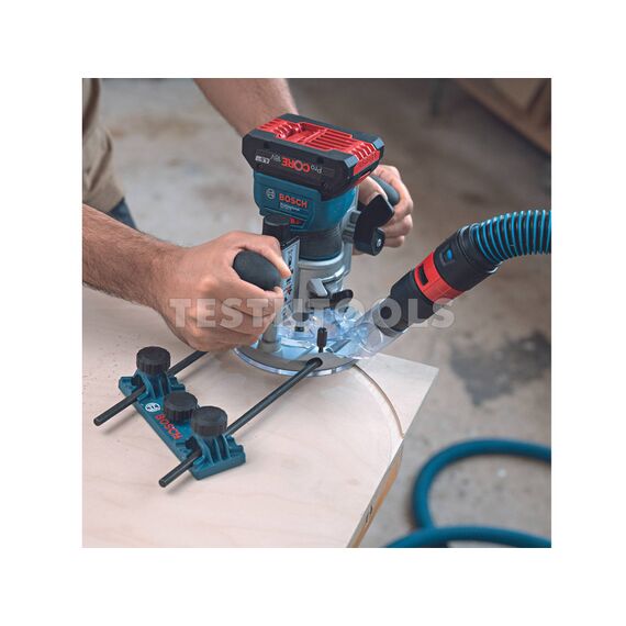 BOSCH 18V BRUSHLESS PALM ROUTER TOOL ONLY GKF18V-8, 4 BOSCH 18V BRUSHLESS PALM ROUTER TOOL ONLY GKF18V-8