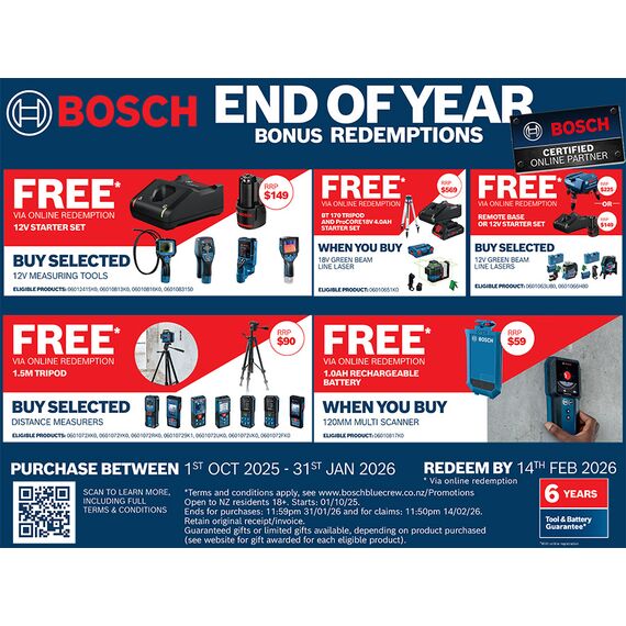 BOSCH 12V INSPECTION CAMERA 1500MM GIC4-23C, 2 BOSCH 12V INSPECTION CAMERA 1500MM GIC4-23C