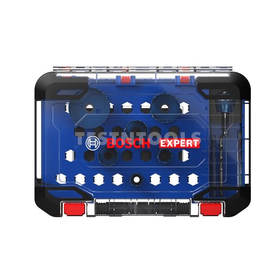 BOSCH CARBIDE HOLE SAW SET EXPERT MULTI MATERIAL 22-68MM 9 PIECE