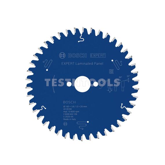 BOSCH CIRCULAR SAW BLADE EXPERT FOR LAMINATED PANEL 140MM 42T 2608644126, 1 BOSCH CIRCULAR SAW BLADE EXPERT FOR LAMINATED PANEL 140MM 42T 2608644126