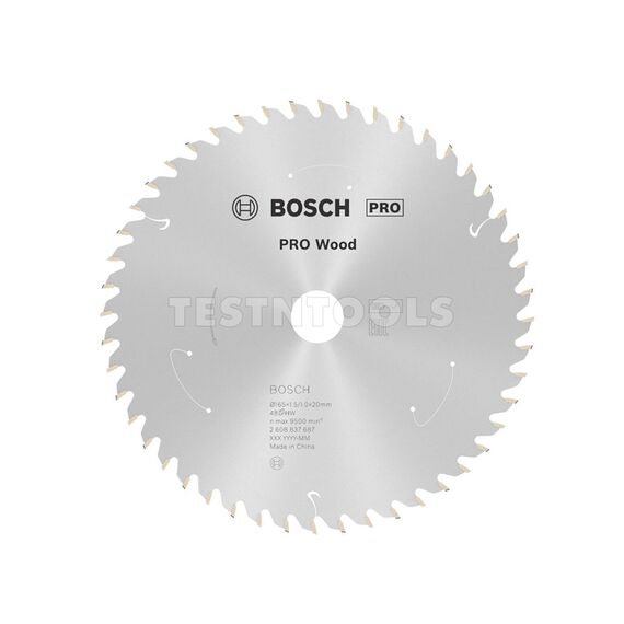 BOSCH CIRCULAR SAW BLADE PRO FOR WOOD 165MM 48T