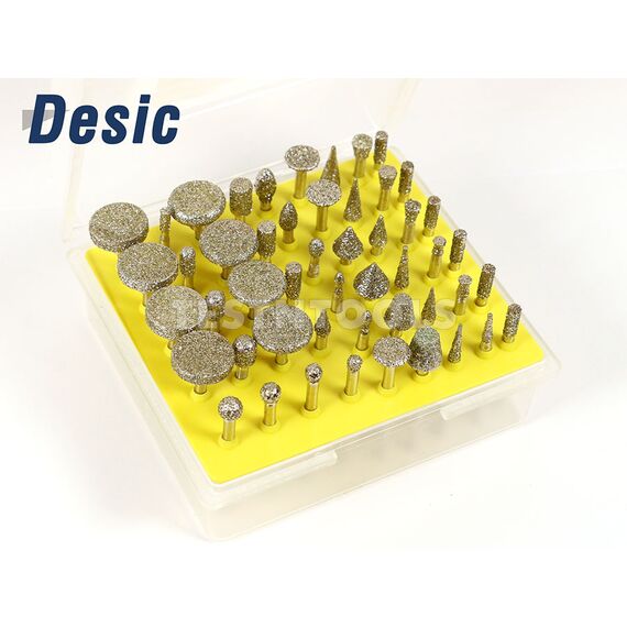 DESIC DIAMOND CARVING BURRS 50 PIECES 40G BIG HEAD