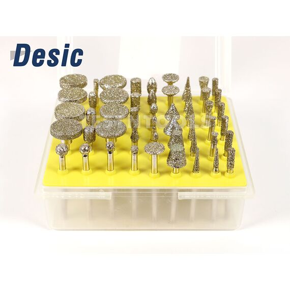 DESIC DIAMOND CARVING BURRS 50 PIECES 40G BIG HEAD