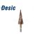 Desic Step Drill Spiral Flute Cobalt Coated 4-22mm