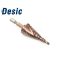Desic Step Drill Spiral Flute Cobalt Coated 4-22mm