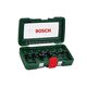 BOSCH ROUTER BIT SET 6 PIECE 1/4" SHANK 2607019462