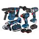 BOSCH 18V 4PC 5.0AH BRUSHLESS COMBO KIT GSB+GDX+GWS+GBH 0615990M19, 1 BOSCH 18V 4PC 5.0AH BRUSHLESS COMBO KIT GSB+GDX+GWS+GBH 0615990M19