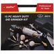 AMPRO AIR DIE GRINDER KIT 1/4" DRIVE 15 PIECE GRID-A6315