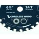 BOSCH CIRCULAR SAW BLADE FOR WOOD 165MM 6.5" 24T 2608840003, 2 BOSCH CIRCULAR SAW BLADE FOR WOOD 165MM 6.5" 24T 2608840003