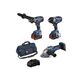 BOSCH 18V 3PC 8.0AH BITURBO BRUSHLESS COMBO KIT GSB+GDS+GWS+2X8, 1 BOSCH 18V 3PC 8.0AH BITURBO BRUSHLESS COMBO KIT GSB+GDS+GWS+2X8