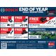BOSCH 18V 2PC 5.0AH BRUSHLESS COMBO KIT GSB+GDR, 4 BOSCH 18V 2PC 5.0AH BRUSHLESS COMBO KIT GSB+GDR