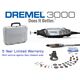 DREMEL 3000 ROTARY TOOL WITH 30 ACCESSORIES 3000-2/30 F0133000PN